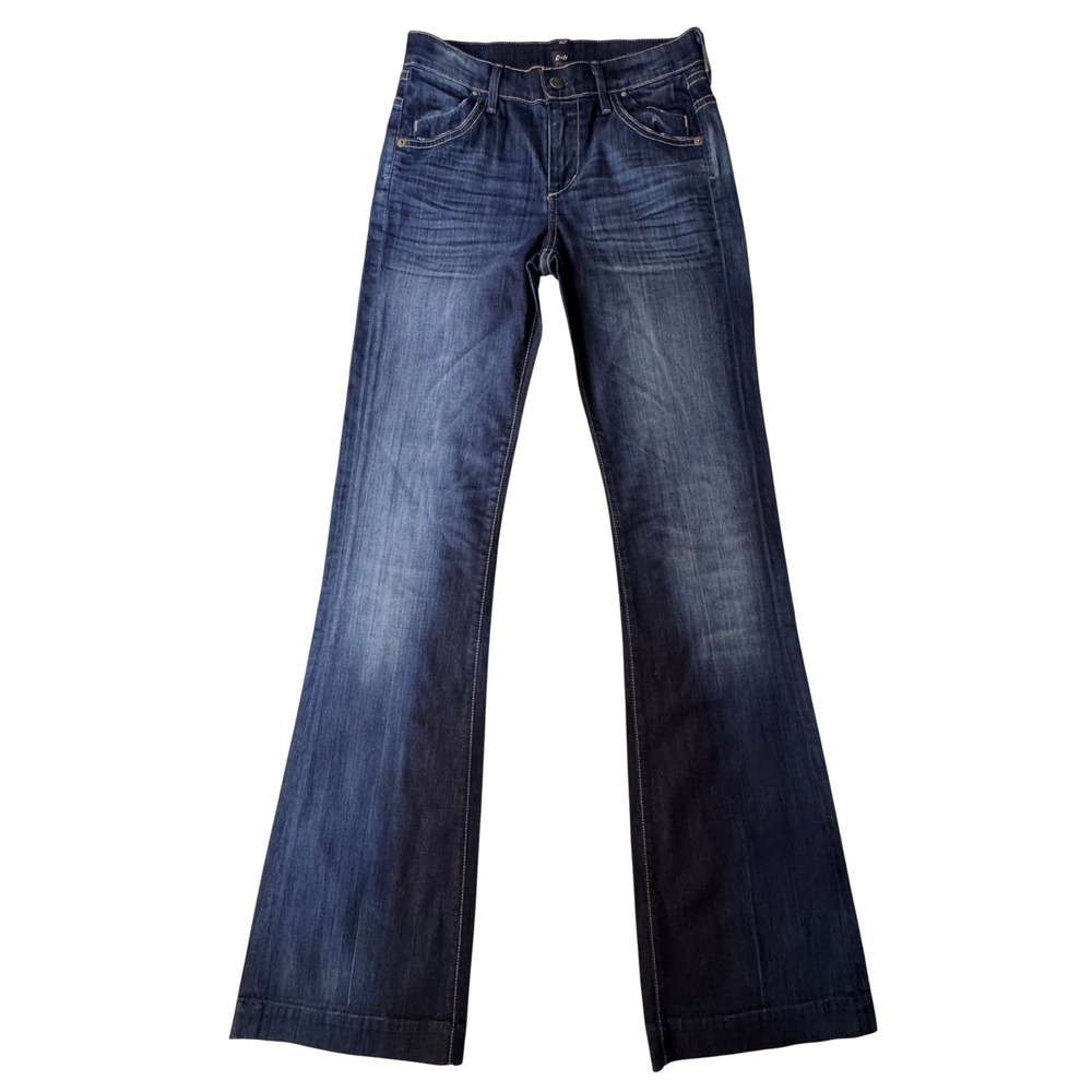 Citizens‎ of Humanity Flare Jeans Dark Wash Blue Stretch Denim 1397-243 Womens